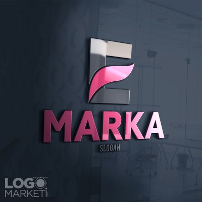E Harfli Logo Tasarımı