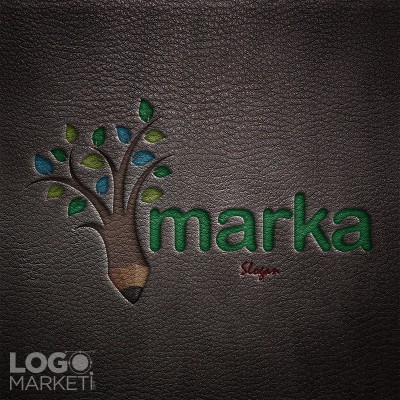 Ağaç ve Kalem Logo Tasarımı