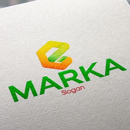 E Harfi Logo Tasarımı