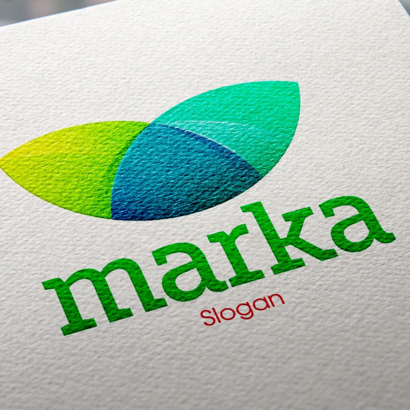 Yapraklar Modern Logo Tasarımı