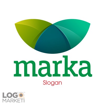 Yapraklar Modern Logo Tasarımı