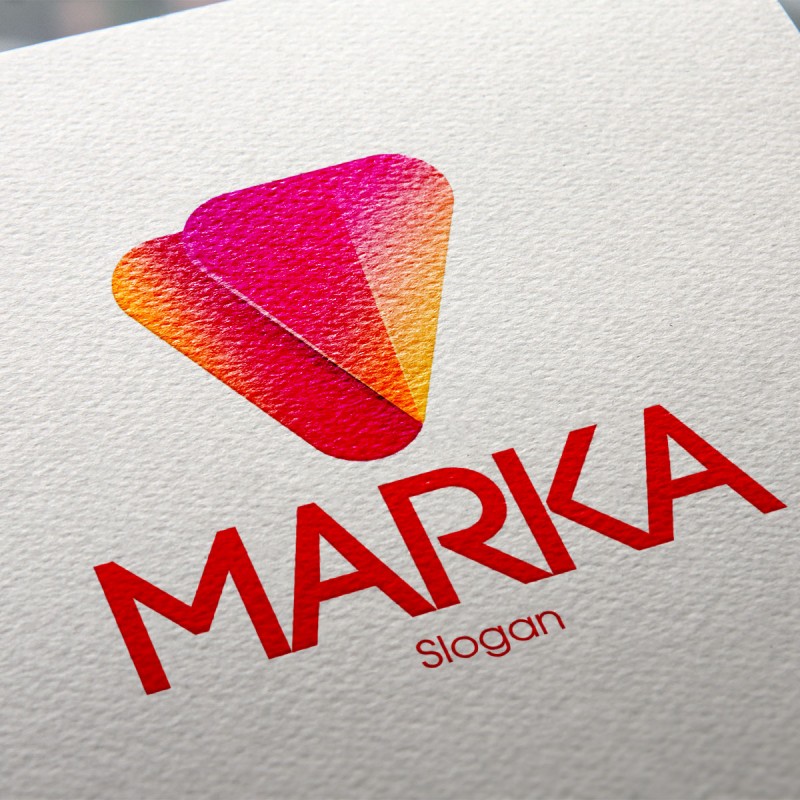 Modern V Harfi Logo Tasarımı