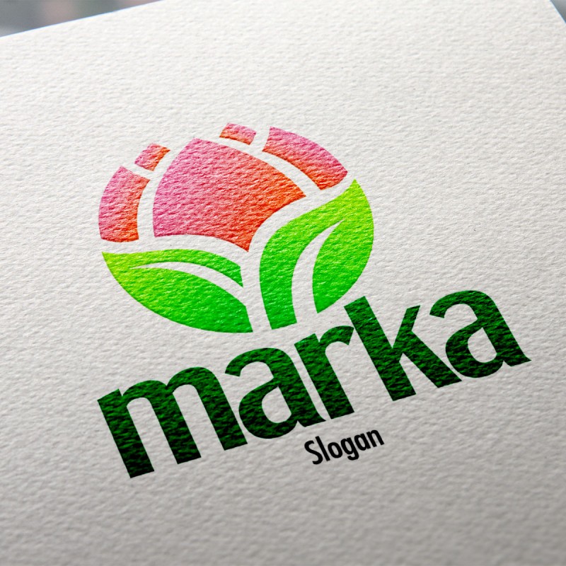 Çiçekli Logo Tasarımı