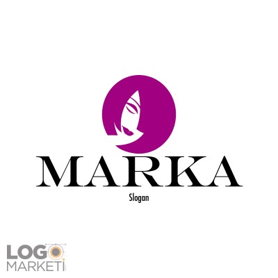 Kadın ve Saç Temalı Logo Tasarımı