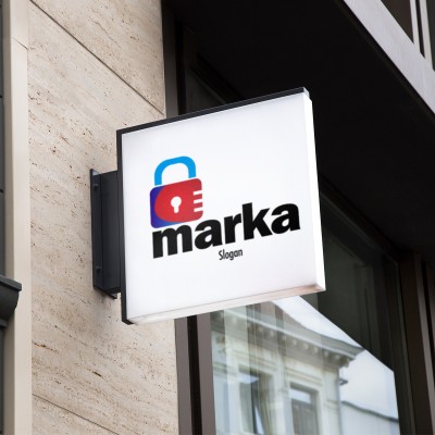 Kilit ve Güvenlik Logo Tasarımı