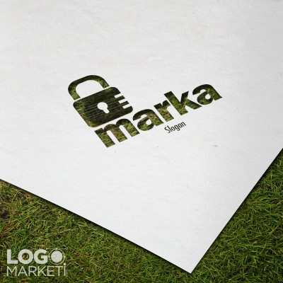 Kilit ve Güvenlik Logo Tasarımı