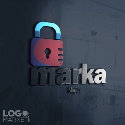 Kilit ve Güvenlik Logo Tasarımı