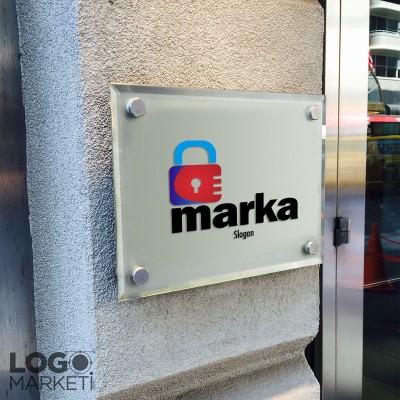 Kilit ve Güvenlik Logo Tasarımı