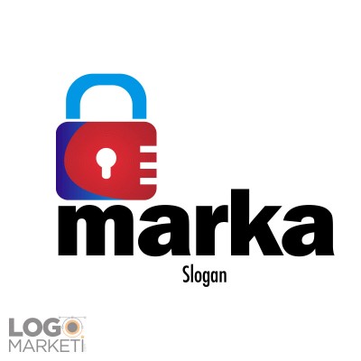 Kilit ve Güvenlik Logo Tasarımı