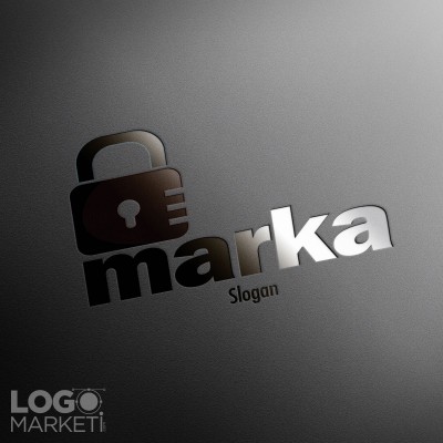 Kilit ve Güvenlik Logo Tasarımı