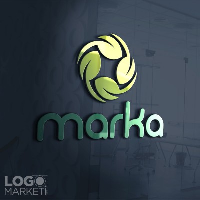 Yapraklar Modern Logo Tasarımı