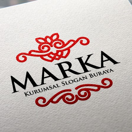 Süs ve Çiçek Desenli Logo Tasarımı