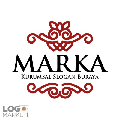 Süs ve Çiçek Desenli Logo Tasarımı