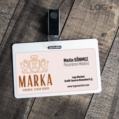 K Harfi Aslan ve Taç Heraldik Logo Tasarımı