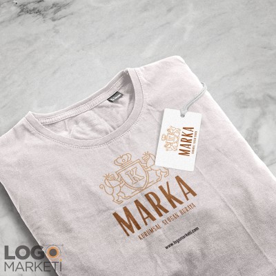 K Harfi Aslan ve Taç Heraldik Logo Tasarımı