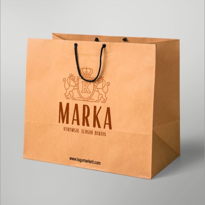 K Harfi Aslan ve Taç Heraldik Logo Tasarımı