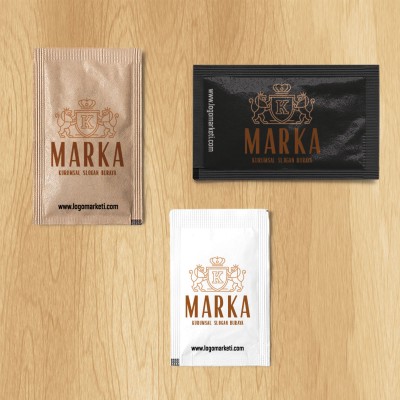 K Harfi Aslan ve Taç Heraldik Logo Tasarımı