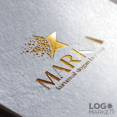 Daireler ve Yıldız Logo Tasarımı
