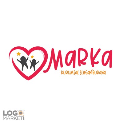 Çocuklar ve Sevgi Logo Tasarımı