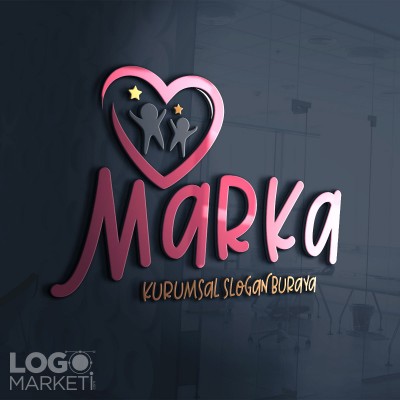 Çocuklar ve Sevgi Logo Tasarımı