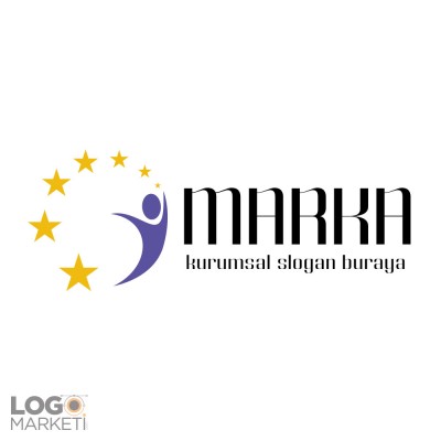 İnsan ve Yıldızlar Hazır Logo Tasarımı