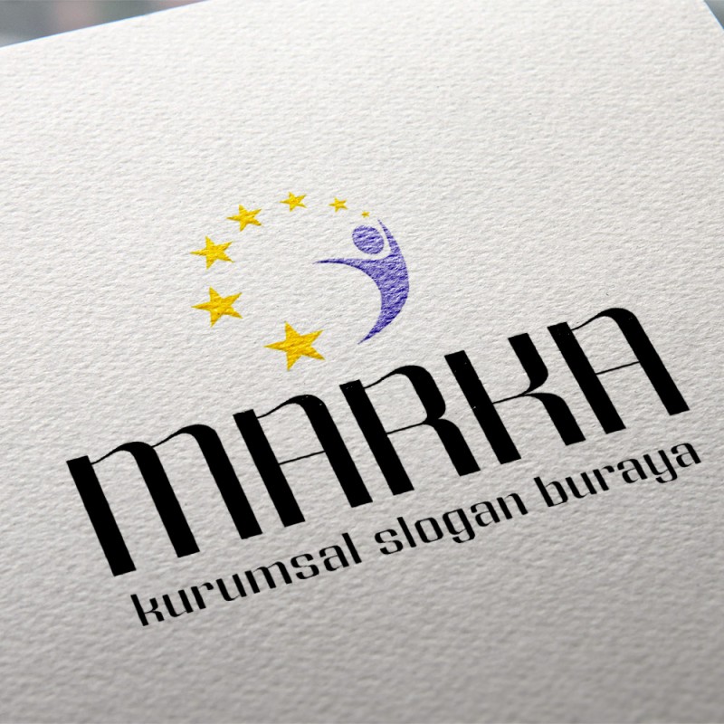 İnsan ve Yıldızlar Hazır Logo Tasarımı