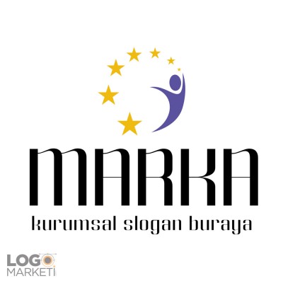 İnsan ve Yıldızlar Hazır Logo Tasarımı