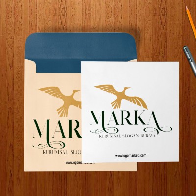 Klasik Uçan Kuş Logo Tasarımı