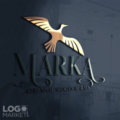 Klasik Uçan Kuş Logo Tasarımı