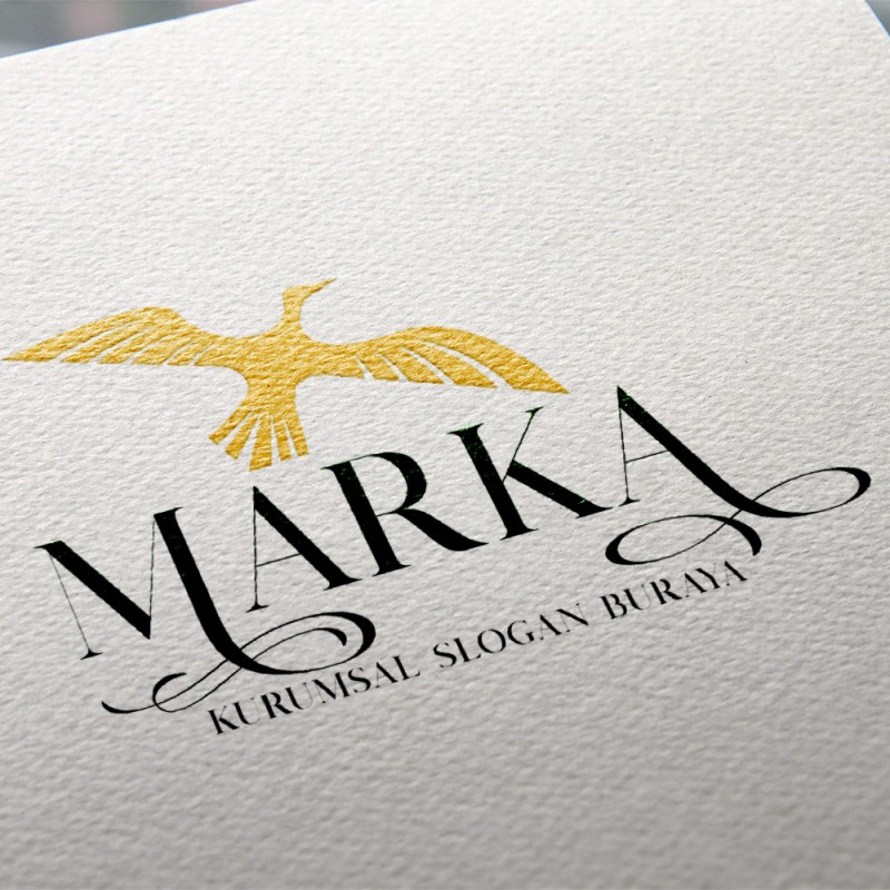 Klasik Uçan Kuş Logo Tasarımı