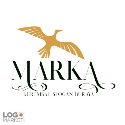 Klasik Uçan Kuş Logo Tasarımı
