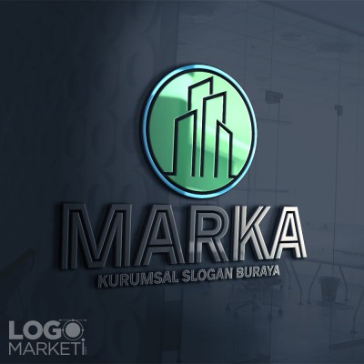 İnşaat Konut ve Emlak Hazır Logo Tasarımı