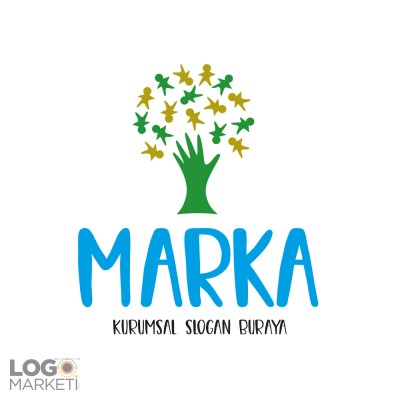 El ve Çocuklardan Ağaç Hazır Logo Tasarımı El ve Çocuklardan Ağaç Hazır Logo Tasarımı