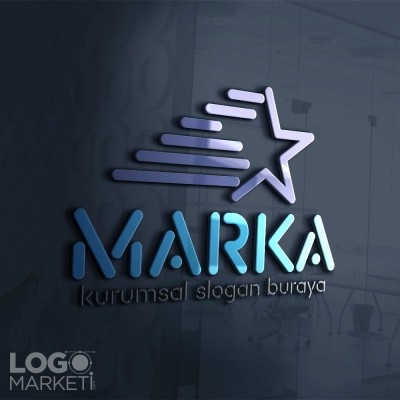 Kayan Yıldız Hazır Logo Tasarımı