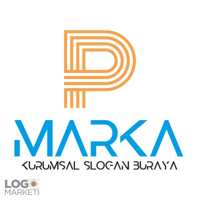 P Harfi Hazır Logo Tasarımı