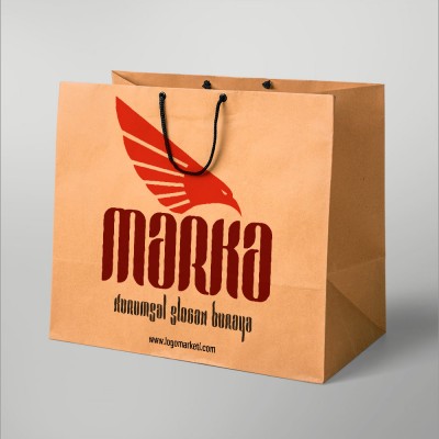 Şahin Başı ve Kanatlar Logo Tasarımı