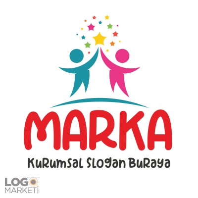 Çocuklar ve Yıldızlar Logo Tasarımı Çocuklar ve Yıldızlar Logo Tasarımı