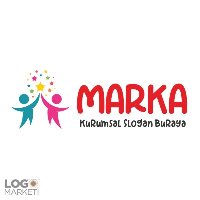Çocuklar ve Yıldızlar Logo Tasarımı Çocuklar ve Yıldızlar Logo Tasarımı