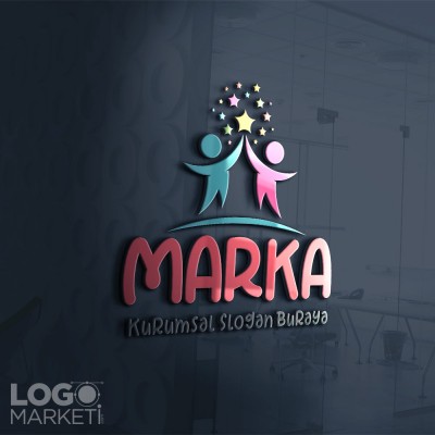 Çocuklar ve Yıldızlar Logo Tasarımı Çocuklar ve Yıldızlar Logo Tasarımı