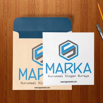 Altıgen S Harfi Logo Tasarımı