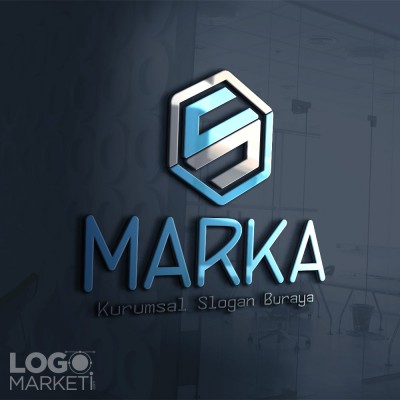 Altıgen S Harfi Logo Tasarımı