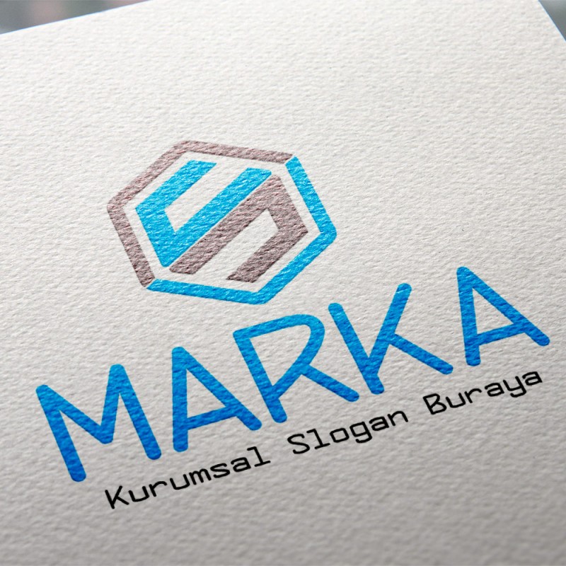 Altıgen S Harfi Logo Tasarımı