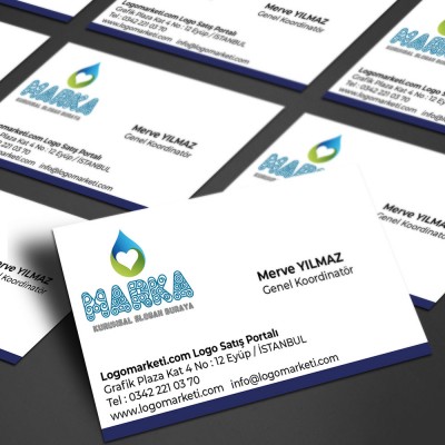 Su Damlası ve Kalp Logo Tasarımı