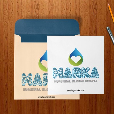 Su Damlası ve Kalp Logo Tasarımı