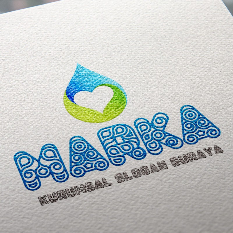 Su Damlası ve Kalp Logo Tasarımı