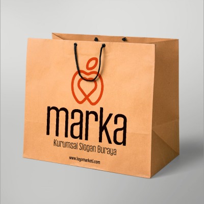 Elma ve Kalp Logo Tasarımı