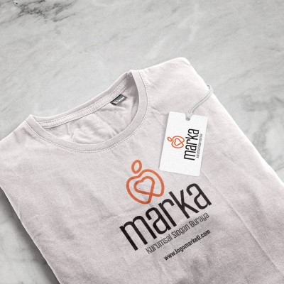 Elma ve Kalp Logo Tasarımı