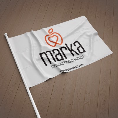 Elma ve Kalp Logo Tasarımı