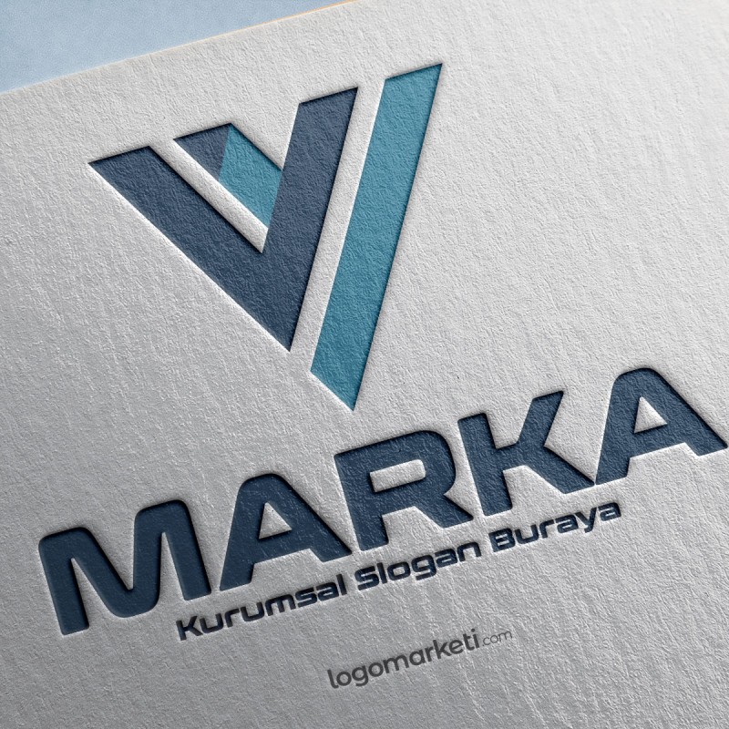 V Harfi Logo Tasarımı